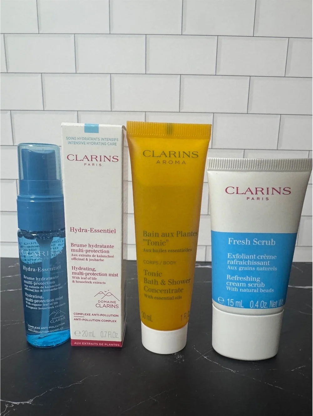 Clarins Travel Skincare & Body Care Bundle NEW